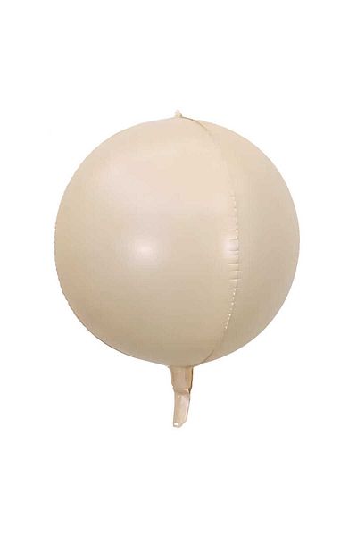 aşkın concept 22 Inch Retro Globe Foil Balloon - Sand Beige 4D