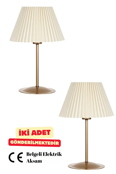 Vinner Two-004 Series Eskitme Mat Gold Metal Abajur