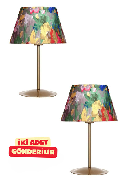 Vinner Two-004 Series Eskitme Mat Gold Metal Abajur