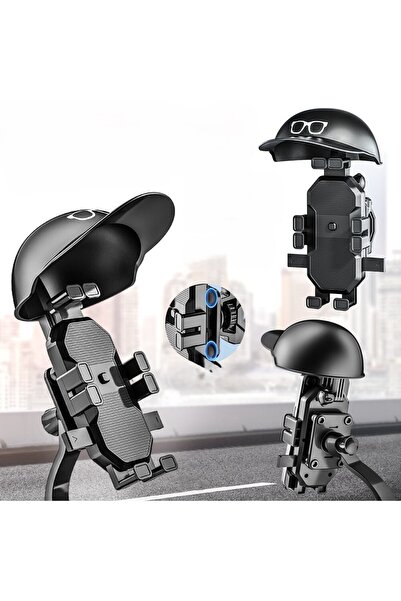 Protonust Ayna Bağlantılı Titreşim Önleyicili Yağmur Güneş Koruma Motosiklet ...