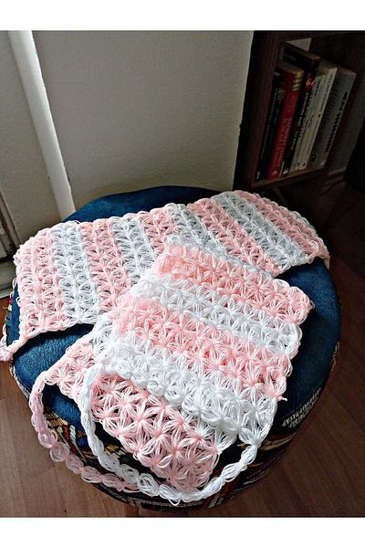 Rapithwin Handmade Knitted Natural Fiber (40X16 cm)