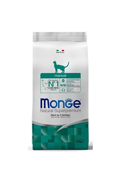 Monge Hairball Tavuklu Kedi Maması 1,5 Kg