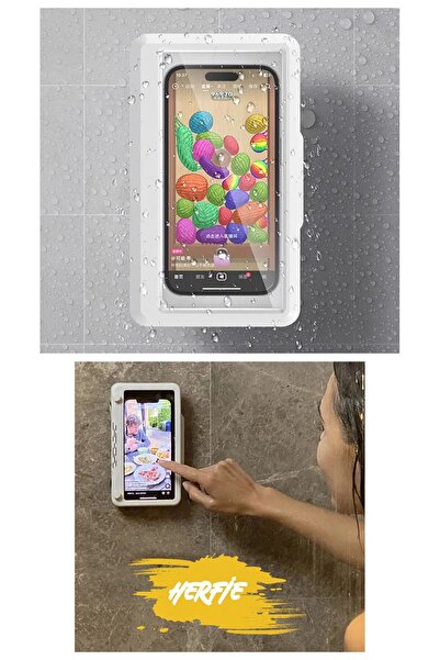 ÖzSima Ecranul tactil poate fi folosit în timpul dușului Husă pentru suport p...