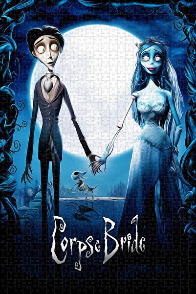 Jeronkarji Ölü Gelin - Corpse Bride (2005) Sürüm2 Film Posterinin 1000 Parça Puzzle Yapbozu