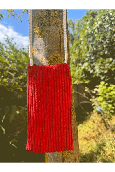 Aftaries Corduroy Phone Bag - Thick Handmade, Multi-Purpose Bag