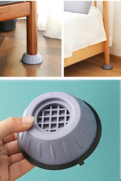 ÖzSima 4x picioare anti-vibrații pentru mașină de spălat și uscător, cu bază ...