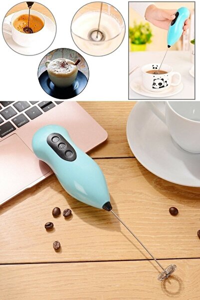 New Life Mini Yumurta Karıştırıcı Süt Köpürtücü El Mikseri Pilli Kahve Çırpıc...