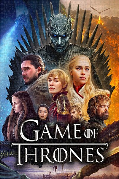 Jeronkarji Game of Thrones (2011) Film Posterinin 1000 Parça Puzzle Yapbozu S...