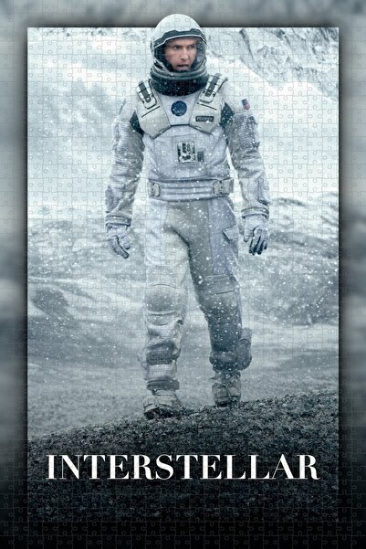 Jeronkarji Interstellar (2014) Film Posterinin 1000 Parça Puzzle Yapbozu