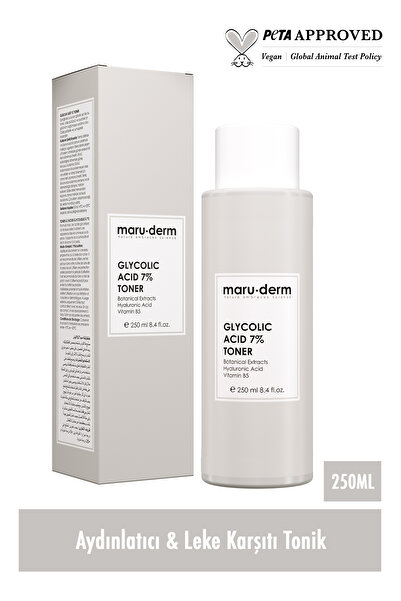 Maru.Derm Maruderm Glikolik Asit %7 Aydınlatıcı & Leke Karşıtı Tonik 250 ml