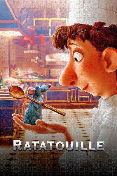 Jeronkarji Ratatouille (2007) Sürüm2 Film Posterinin 1000 Parça Puzzle Yapbozu