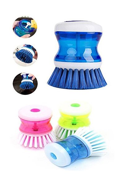 ÖzSima Practical Dish Bath Brush Dish Bath Brush with Detergent Tank
