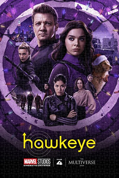 Jeronkarji Hawkeye (2021) v3957 Film Posterinin 1000 Parça Puzzle Yapbozu