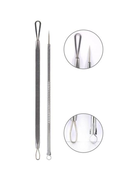 ÖzSima 2'li Cilt Gözenek Siyah Nokta Sivilce Temizleyici Komedon Bakım Aleti