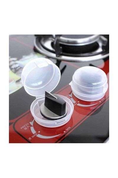 HERFİE Baby Child Protection Cooker Oven Gas Button Lock Safety Cover 2 Pieces