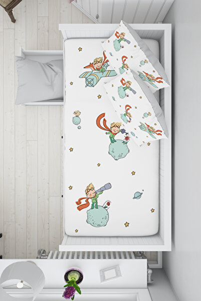 Talia Home طقم غطاء لحاف سرير مونتيسوري ليتل برينس 100x200 - TLAM-308