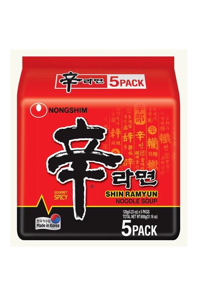nongshim Shin Ramen Paket 5 Adet