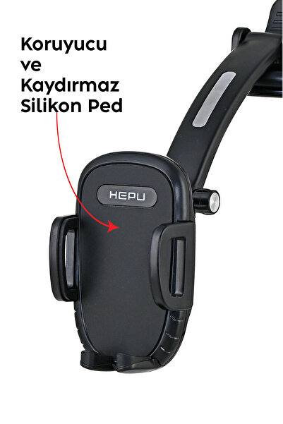 mimtec Araç Içi Ayarlanabilir Telefon Tutucu Cam Ve Torpido Için Kademeli Car Holder Ucret İade Garantili