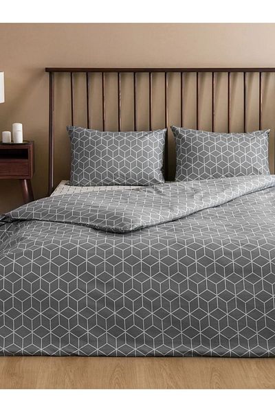LC Waikiki Patterned Cotton Double Duvet Cover Set