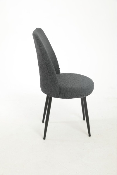 Mirayra Tekstil Oval Sandalye Uyumlu, Jakarlı, Lastikli, Yıkanabillir Sandalye Kılıfı