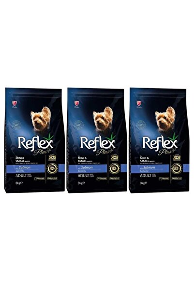 Reflex Küçük Mini Irk Somonlu Yetişkin Köpek Maması 3 Kg x 3 Adet