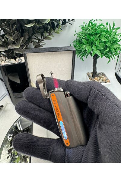 Honest Turbo Metal Çakmak Görünür Işıklı Gaz Pencere Rüzgar Geçirmez Gazlı Çakmak