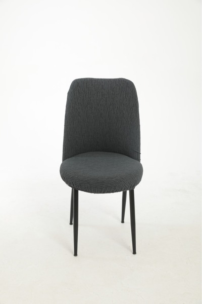 Bemrax Jakarlı, Çubuk Desen Oval Sandalye Kılıfı, Yıkanabilir Sandalye Örtüsü