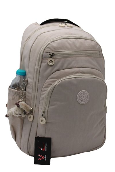 Bevitton Αδιάβροχο ύφασμα Unisex Beige Backpack 2300
