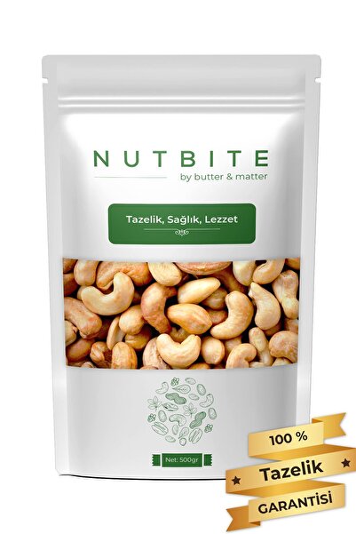 NUTBITE Fırınlanmış Kaju 500gr - Yağsız Kavrulmuş - Taptaze Yeni Mahsül - Haf...