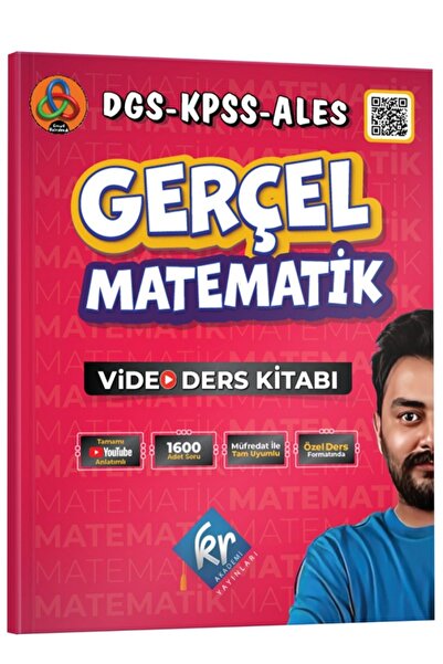 KR Akademi Yayınları Gerçel Matematik DGS KPSS ALES Video Ders Kitabı