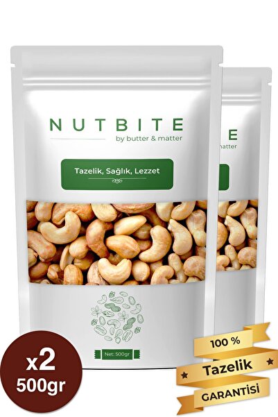 NUTBITE Fırınlanmış Kaju 1kg - Yağsız Kavrulmuş - Taptaze Yeni Mahsül - Hafif...