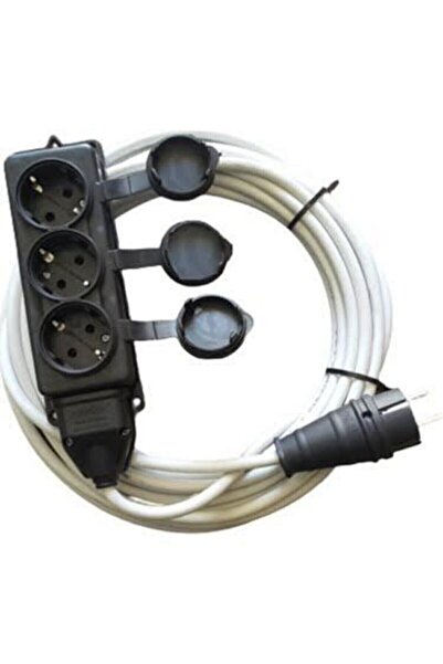 Orel 50 Metre 3x2.5 3lü Uzatma Kablosu. Kauçuk Fişli