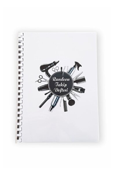 MattSa Kuaför Randevu Defteri - 380 Günlük - 95 Yaprak - Çift Yön Baskılı - Geniş Yazma Alanlı