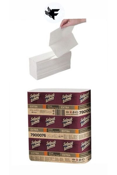 Selpak Professional 1st Quality Professional Extra Z Fold Dispenser Towel 200 Pieces 1 Pack 21.5x24 cm
