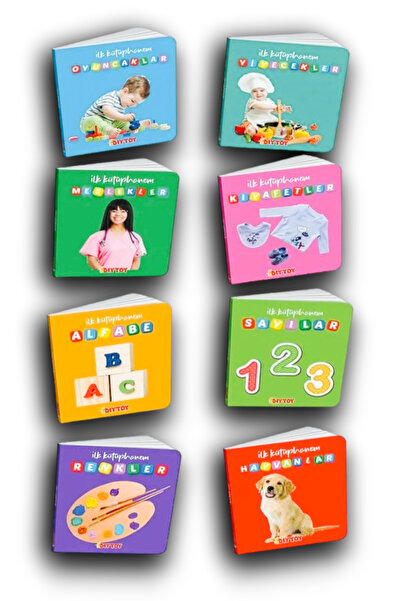 Open Toys 0-3 Yaş Eğitici Kitaplar Ilk Kütüphanem - Eğitim Seti
