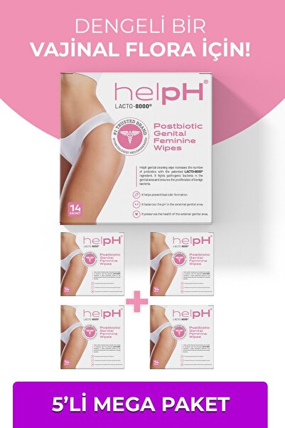 HelpH عبوة ميجا مكونة من 5 قطع - مناديل تنظيف إنتيم