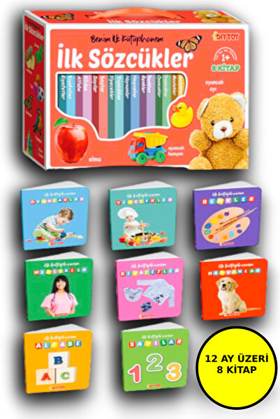Open Toys 0-3 Yaş Eğitici Kitaplar Ilk Kütüphanem - Eğitim Seti