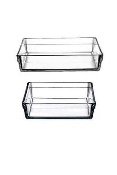 Paşabahçe Borcam Premium Square Tray Set 59324 - 59304 2 Pieces