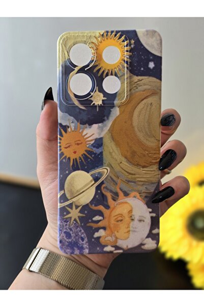 SUPER FRAME POCO X6 5G Uyumlu Baskılı Şeffaf Telefon Kılıfı