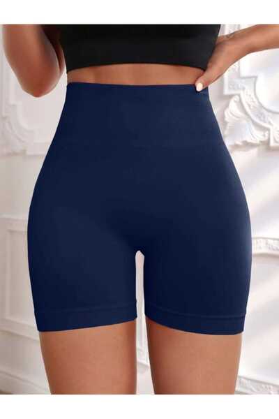 Sea Queen Kadın Yüksek Bel Toparlayıcı Tayt Şort Etek Altı Spor & Voleybol & ...