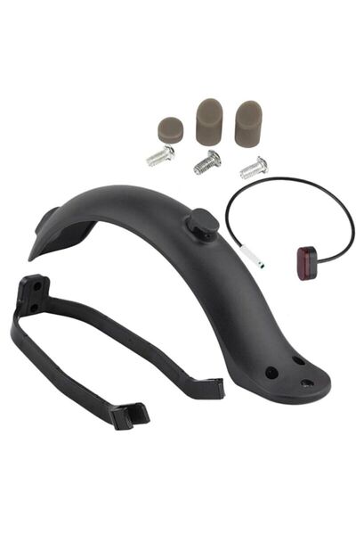 WAWI Arka Çamurluk Koruma + Braketi + Kanca + Arka Lambası Xiaomi M365 Elektr...