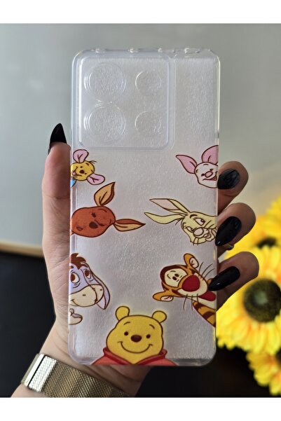 SUPER FRAME Xiaomi Redmi Note 13 Pro 5G Uyumlu Baskılı Şeffaf Telefon Kılıfı