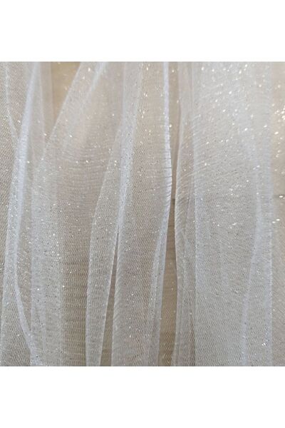 VENÜS MODA by Pınar White Glitter Tulle Pareo - Beach Accessory Skirt