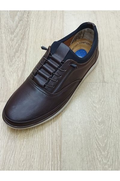 DROPLANT Liccas Men's Sporty Shoes Genuine Leather Summer Light Sole and Orthobetic