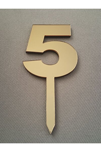 Şirin Lazer زينة كيك بمرآة ذهبية من زجاج شبكي - رقم 5