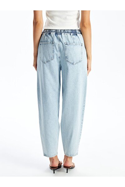 LC Waikiki Dámské džínové kalhoty Balloon Fit - elastický pas