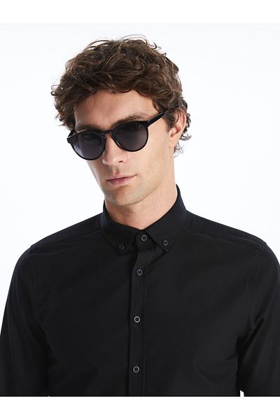 LC Waikiki Oxford Men's Shirt - Slim Fit, Long Sleeve