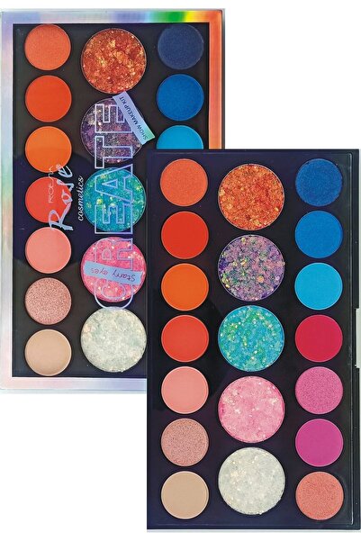 Roesıa Rose Cosmetics Roesıa Rose Create Glitterli Göz Farı 19'lu Makyaj Paleti