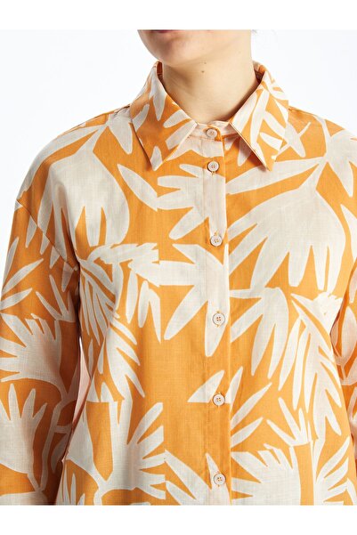 LC Waikiki Long Sleeve Patterned Oversize Women's Tunic Shirt