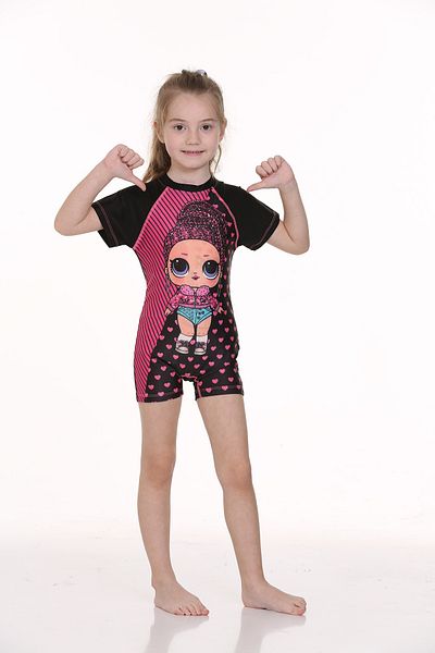 ÖYKÜ KİDS Zippered UV Protection Swimsuit